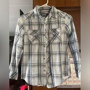 Boys size medium 12 BKE button down. Worn once.